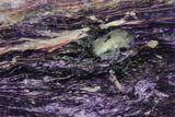 Purple Polished Charoite Slab - Siberia #177855-1